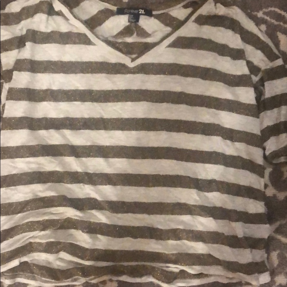 Sparkly shirt grey and gold